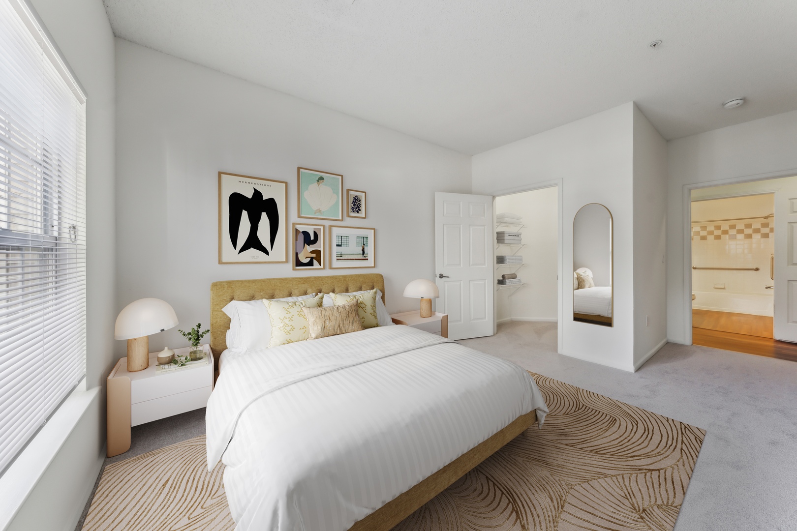 Second bedroom with a window.