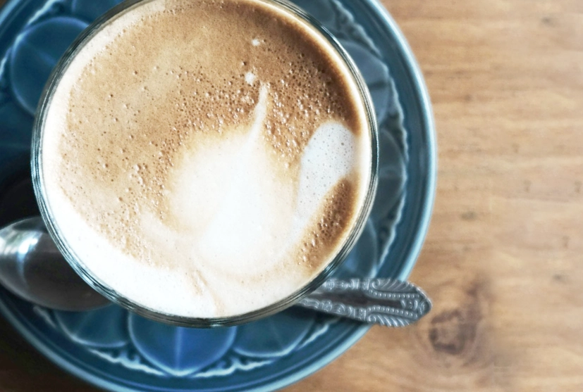 A hot cup of coffee